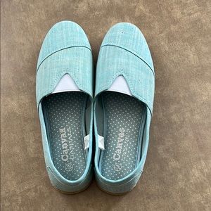 Women's Blue Slip-On Shoes